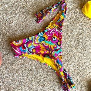 Printed bikini bottom